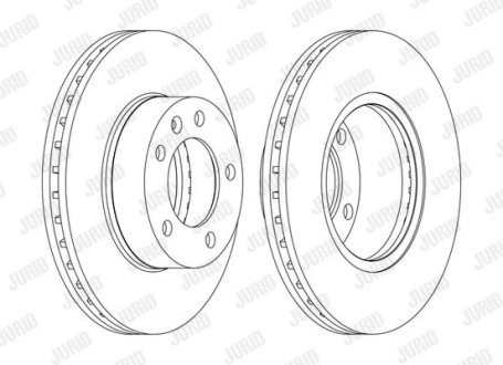 Тормозной диск Jurid 562190JC1