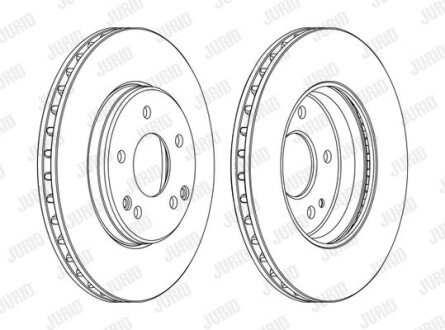 Гальмівний диск Jurid 562248JC1 (фото 1)