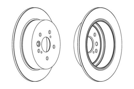 Гальмівний диск Jurid 562288JC