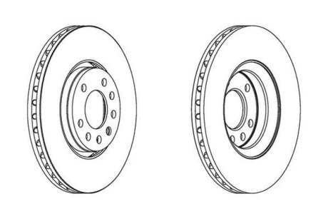 Диск гальмівний Jurid 562385JC (фото 1)