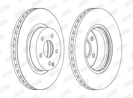 Гальмівний диск передній Mercedes CLS, E-Class / Saab 9-3 Jurid 562386JC1 (фото 1)