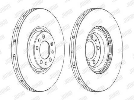 Диск гальмівний Jurid 562398JC-1