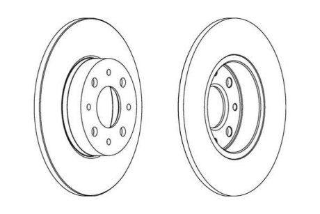 Гальмівний диск Jurid 562500JC