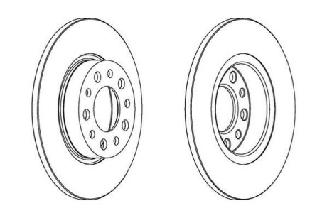Гальмівний диск Jurid 562501JC