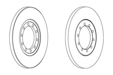 Гальмівний диск Jurid 562537JC