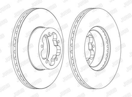 Диск гальмівний TRANSIT 06- RWD !. Jurid 562540JC1