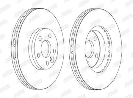Диск гальмівний !.. Jurid 562628JC1 (фото 1)