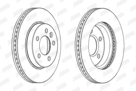 Гальмівний диск передній VW Amarok (2011->) Jurid 562722JC1