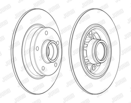 Диск гальмівний Jurid 562732J-1