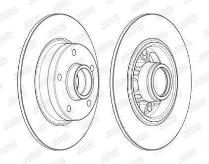 Диск гальмівний Jurid 562732J (фото 1)