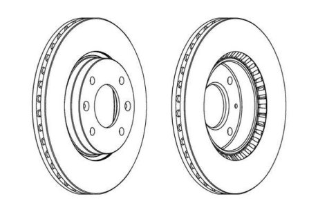 Гальмівний диск Jurid 562734JC