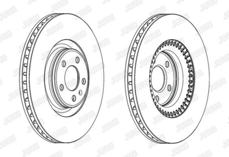 Диск гальмівний !.. Jurid 562771JC1