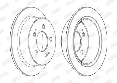 Гальмівний диск Jurid 562775JC