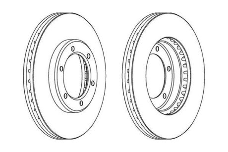 Гальмівний диск Jurid 562838JC