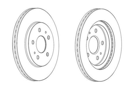 Гальмівний диск Jurid 562853JC