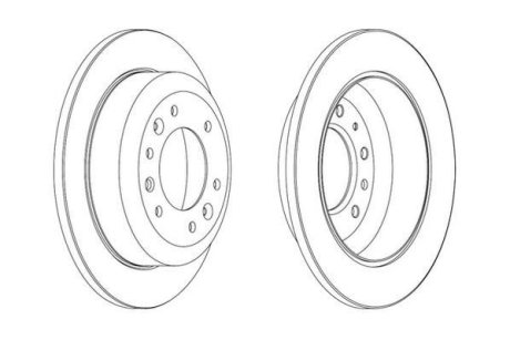 Гальмівний диск Jurid 562869JC