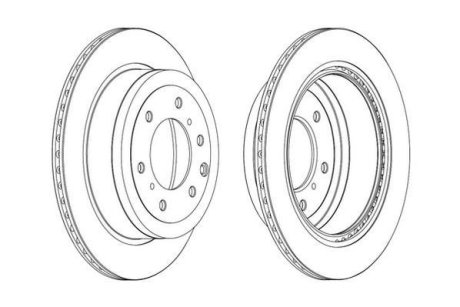 Диск гальмівний PAJERO 06- Jurid 562914JC
