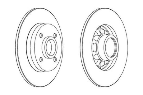 Гальмівний диск Jurid 562936J