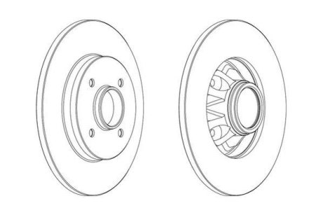 Гальмівний диск Jurid 562937JC1