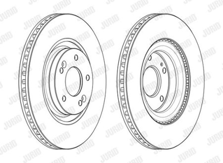 Гальмівний диск Jurid 562987JC