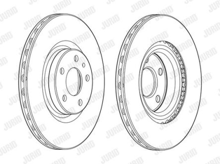 Гальмівний диск Jurid 562988JC