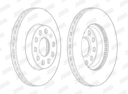 Гальмівний диск Jurid 562990JC1