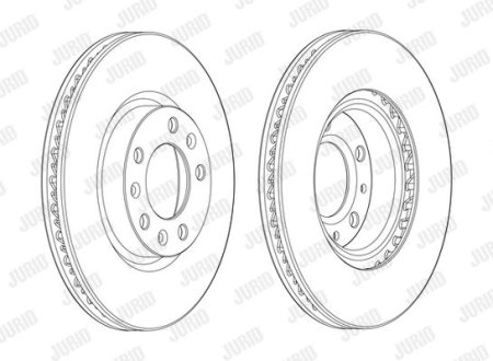 Гальмівний диск Jurid 562992JC