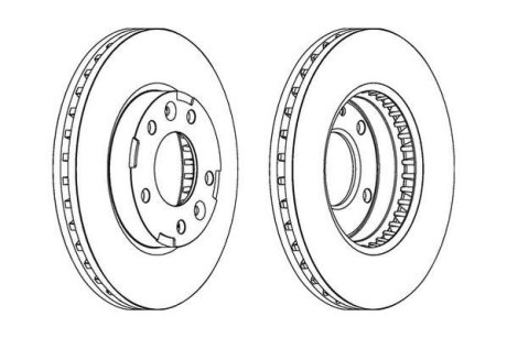 Гальмівний диск Jurid 563039JC