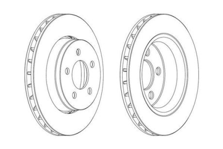 Гальмівний диск Jurid 563041JC