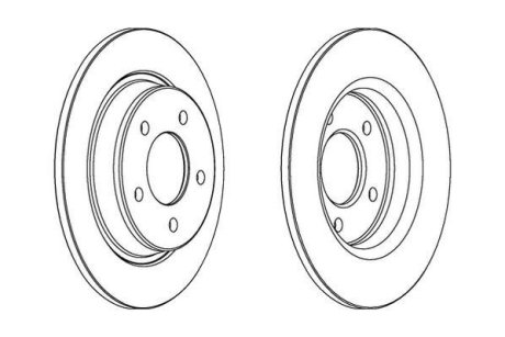 Гальмівний диск Jurid 563043JC