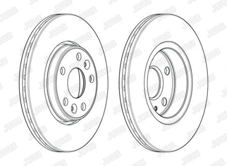 Гальмівний диск Jurid 563080JC