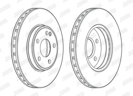 Диск гальмівний MERCEDES Jurid 563114JC