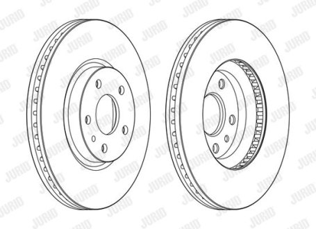 Диск гальмівний MONDEO IV Jurid 563154JC