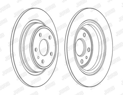 Диск гальмівний MONDEO IV tyі Jurid 563155JC