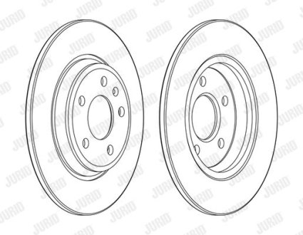 Гальмівний диск Jurid 563177JC