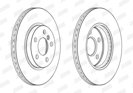 Гальмівний диск Jurid 563191JC