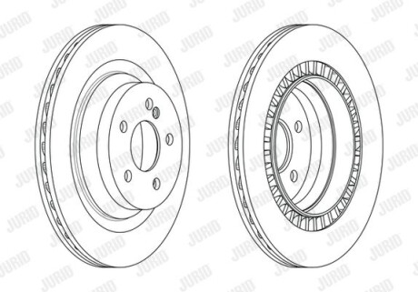 Гальмівний диск Jurid 563198JC