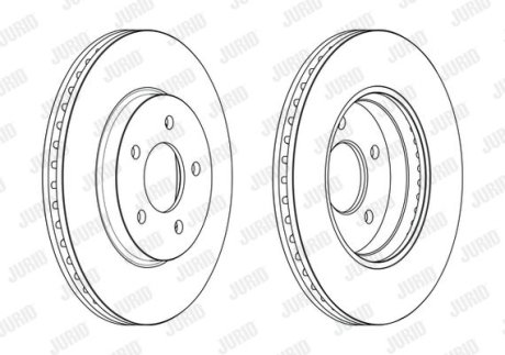 Гальмівний диск передній Mazda Tribute / Ford Maverick Jurid 563234JC