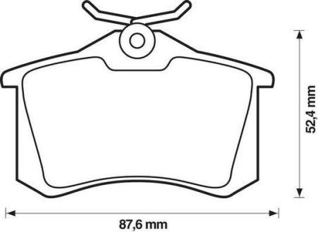 Гальмівні колодки, дискове гальмо (набір) Jurid 571906D