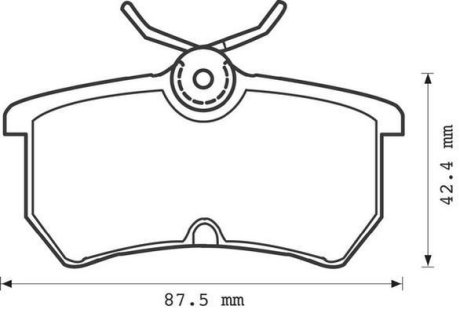 Комплект тормозных колодок, дисковый механизм Jurid 571998J (фото 1)