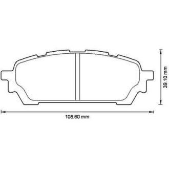 Комплект тормозных колодок, дисковый механизм Jurid 572529J (фото 1)