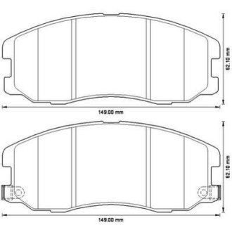 Гальмівні колодки, дискове гальмо (набір) Jurid 572570J