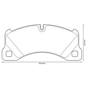 Гальмівні колодки передні Porsche Cayenne, Macan, Panamera / VW Touareg Jurid 573329JC