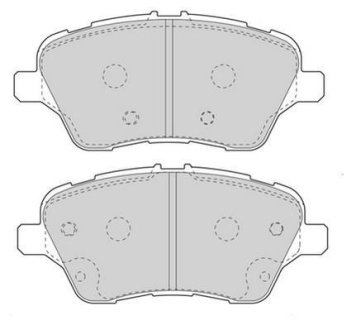 Дисковые тормозные колодки, комплект Jurid 573363J (фото 1)