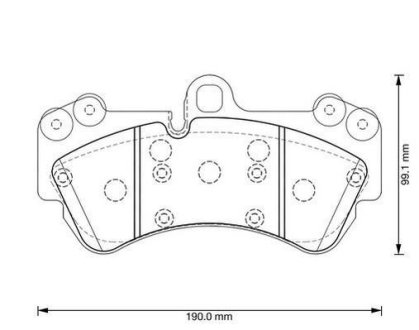 Гальмівні колодки передні VW Touareg Porsche Cayenne Jurid 573376J