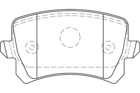 Колодки тормозные задн (компл) VW CC (12-17), Passat (06-15), Tiguan (08-18), Sharan (11-16) Jurid 573667J