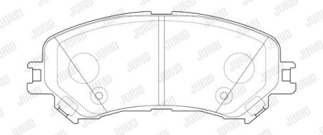 Колодки гальмівні дискові Jurid 573673J