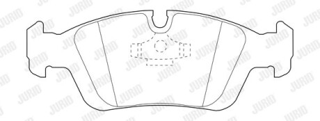 Гальмівні колодки передні BMW 3-Series, Z3 Jurid 573710J