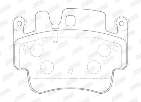 Гальмівні колодки передні Porsche 911, Boxster, Cayman, Carrera Jurid 573725J (фото 1)