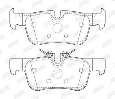 Колодки гальмівні дискові Jurid 573767J